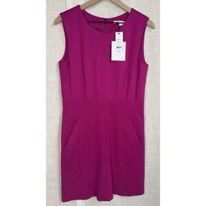 NWT Diane Von Furstenberg Carpreena Sheath Dress Women's 10 NEW Sleeveless Pink